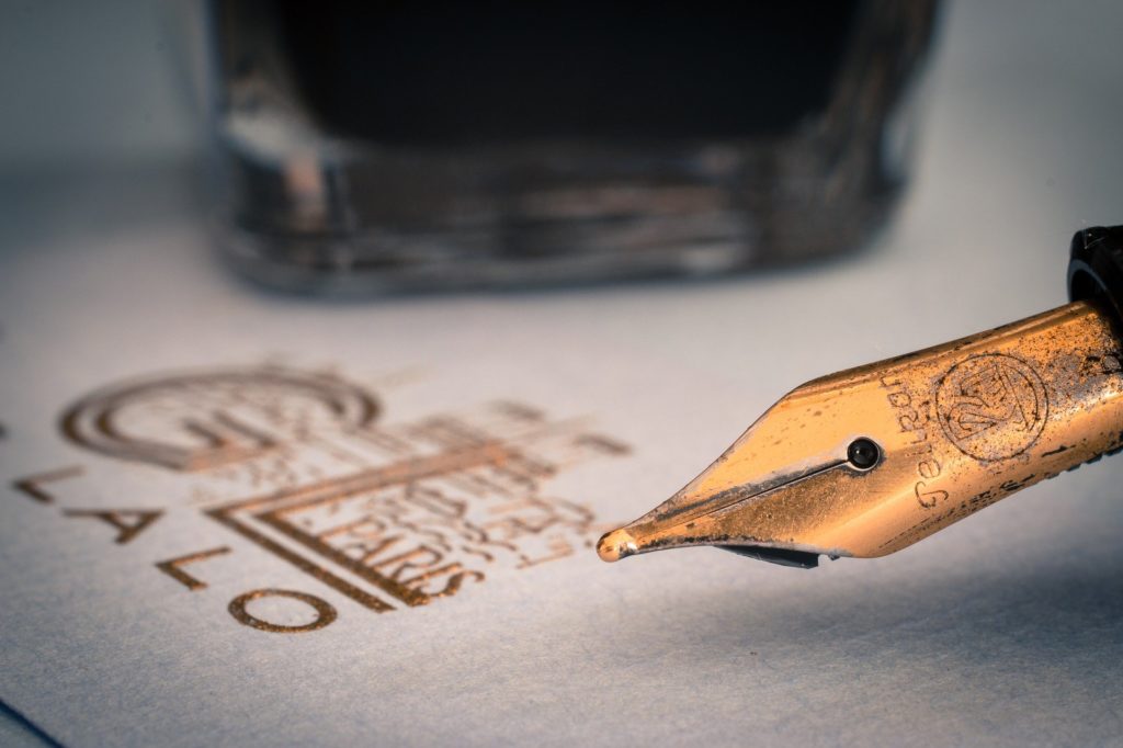 Imagen de la pluma de un estilógrafo